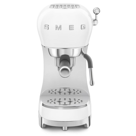 Smeg Macchina da Caffè Espresso Manuale 50's Style – Bianco LUCIDO – ECF02WHEU