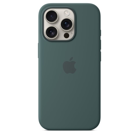 Apple Custodia MagSafe in silicone per iPhone 16 Pro - Verde lago