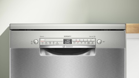 Bosch Serie 2 SMS2HTI02E Lavastoviglie da libera installazione 60 cm Acciaio Classe D