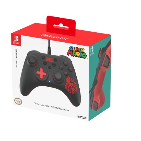 Hori HORIPAD Turbo Mario Nero, Rosso Gamepad Nintendo Switch