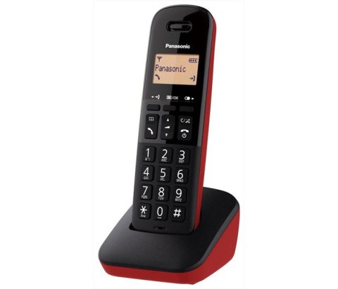 Panasonic KX-TGB610JTR telefono Telefono analogico/DECT Identificatore di chiamata Nero, Rosso