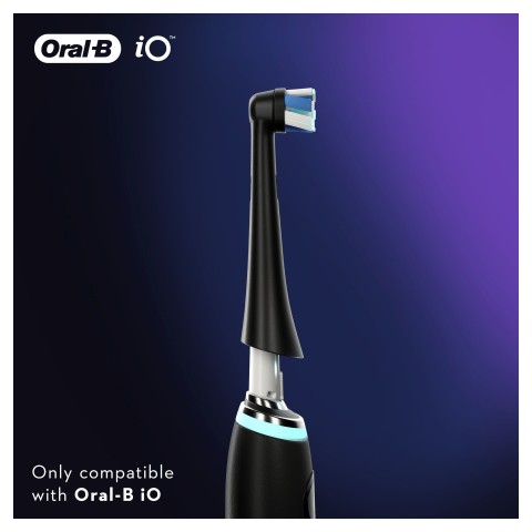 Oral-B iO Ultimate Clean Testine Di Ricambio Nere , 4 Pezzi