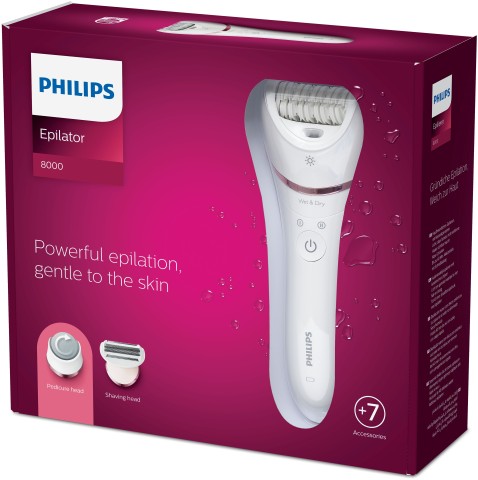 Philips 8000 series Epilator Series 8000 BRE730/10 Epilatore Wet & Dry