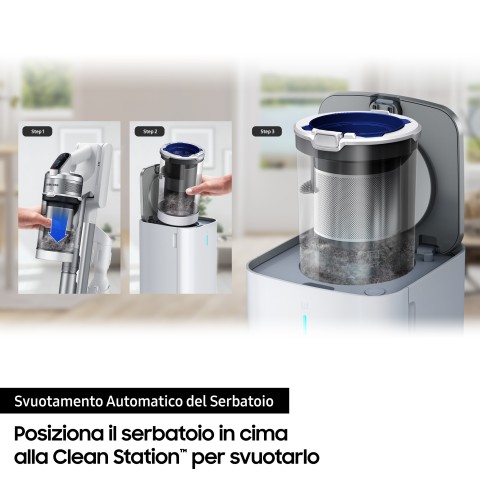 Samsung Clean Station VCA-SAE90A Aspirapolvere a bastone Stazione di pulizia