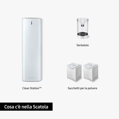 Samsung Clean Station VCA-SAE90A Aspirapolvere a bastone Stazione di pulizia