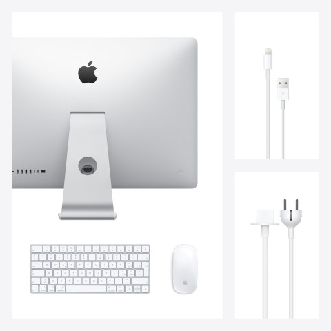 Apple iMac Intel® Core™ i5 68,6 cm (27") 5120 x 2880 Pixel PC All-in-one 8 GB DDR4-SDRAM 512 GB SSD AMD Radeon Pro 5300 macOS Catalina 10.15 Wi-Fi 5 (802.11ac) Argento