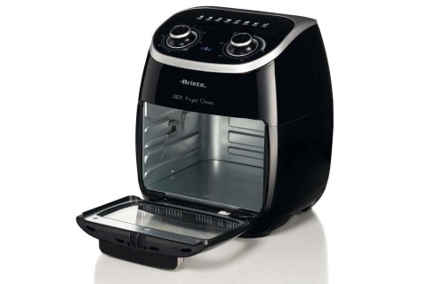 Ariete 4619 Airy Fryer Oven - Friggitrice ad Aria e Forno Elettrico con Girarrosto - Cestello Rotante - Essiccatore - 2000 Watt - 11 Litri - Acciaio