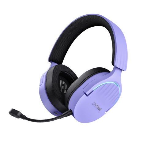 Trust GXT 491P FAYZO Auricolare Con cavo e senza cavo A Padiglione Giocare USB tipo A Bluetooth Nero, Viola