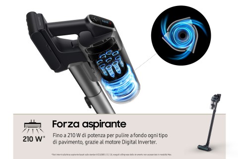 Samsung Aspirapolvere senza filo Jet™ 85 premium 210W VS20C852FTB