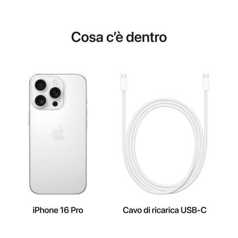 Apple iPhone 16 Pro 256GB Titanio Bianco