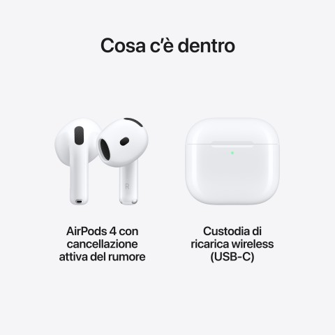 Apple AirPods (4th generation) AirPods 4 con Active Noise Cancellation