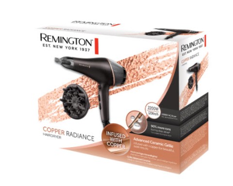 Remington AC5700 asciuga capelli 2200 W Nero, Rame