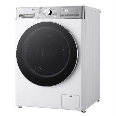 LG F4R9009TPWC Lavatrice 9kg AI DD, Classe A-40%, 1400 giri, TurboWash, Vapore