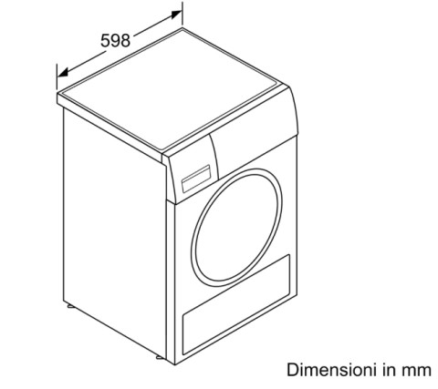 Bosch Serie 4 WTH85V08IT asciugatrice Libera installazione Caricamento frontale 8 kg A++ Bianco