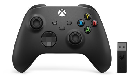 Microsoft Xbox Wireless Controller + Wireless Adapter for Windows 10 Nero Gamepad PC, Xbox One, Xbox One S, Xbox One X, Xbox Series S, Xbox Series X