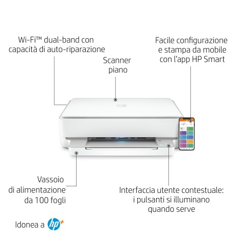 HP ENVY Stampante multifunzione 6022e