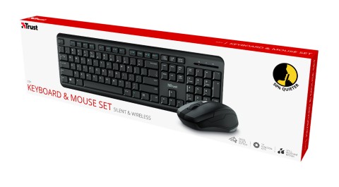 Trust ODY Wireless Silent Keyboard and Mouse Set