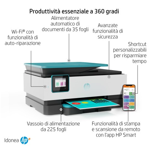 HP OfficeJet Pro Stampante multifunzione 8025e