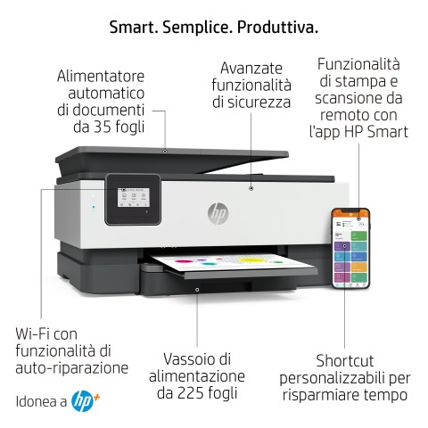 HP OfficeJet Stampante multifunzione 8014e