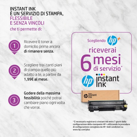 HP LaserJet Stampante HP M110we, Bianco e nero, Stampante per Piccoli uffici, Stampa, wireless; HP+; Idonea a HP Instant Ink