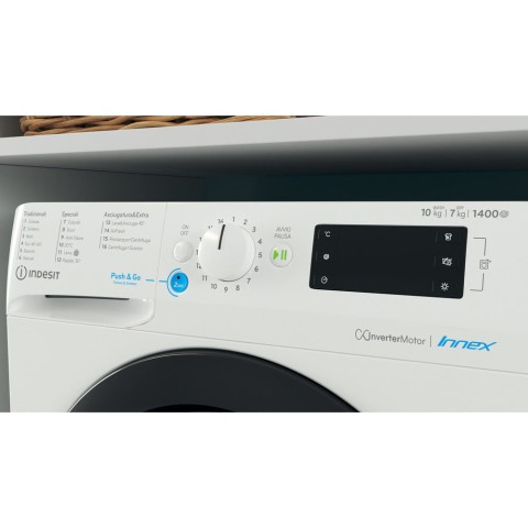 Indesit Innex Lavasciuga a libera installazione BDE 107426 WK IT - BDE 107426 WK IT