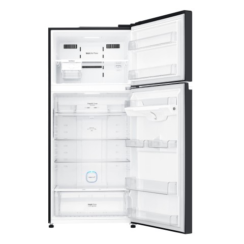 LG GTB744BMBED Frigorifero doppia porta, Classe E, 506L, Porte in vetro, Door Cooling,Nero