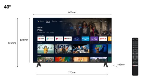 TCL S54 Serie Smart TV Full HD 40" 40S5400A, HDR 10, Dolby Audio, Multisound, Android TV