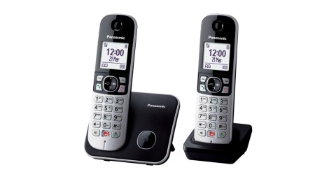 Panasonic KX-TG6852JTB telefono Telefono DECT Identificatore di chiamata Nero, Grigio