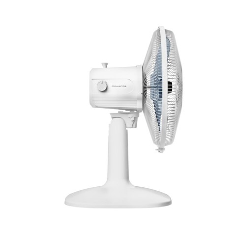 Rowenta Essential+ VU2330 Essential +, Ventilatore da Tavolo, 3 Velocità, Silenziosità 46 dBA, Design compatto, Flusso d’aria mx 34 m3/min, Bianco