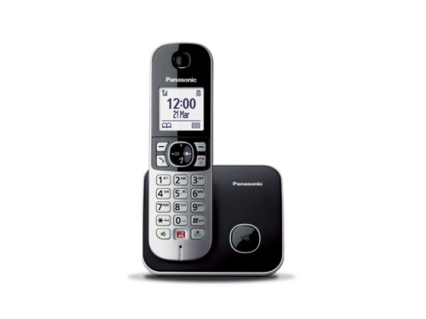 Panasonic KX-TG6851JTB telefono Telefono DECT Identificatore di chiamata Nero, Grigio