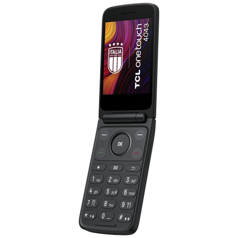 TCL OneTouch 4043 8,13 cm (3.2") 130,6 g Grigio Telefono cellulare basico