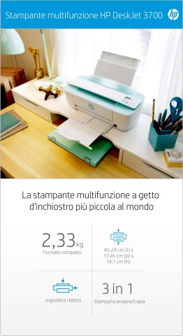 HP DeskJet Stampante multifunzione 3760