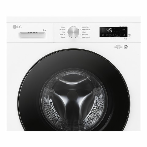 LG F4NX1009NWB Lavatrice smart 9kg, Classe A, 1400 giri, 6 Motion, Allergy Care, Bianca