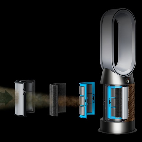 Dyson HP09 27 m² 63 dB 40 W Oro, Argento