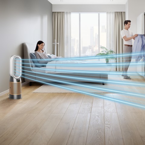 Dyson HP09 27 m² 63 dB 40 W Oro, Argento