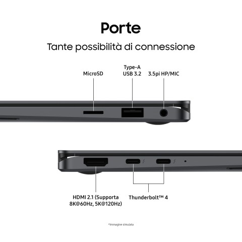 Samsung Galaxy Book Galaxy Book5 Pro 360 Intel Core Ultra 7 256V Computer portatile 40,6 cm (16") Touch screen WQXGA+ 16 GB LPDDR5x-SDRAM 512 GB SSD Wi-Fi 7 (802.11be) Windows 11 Home Grigio