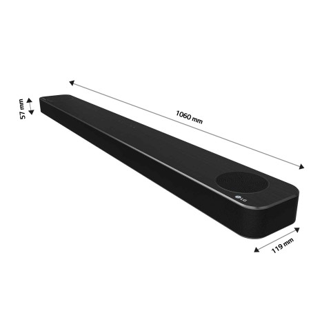 LG SP8YA.DEUSLLK altoparlante soundbar Nero 3.1.2 canali 440 W