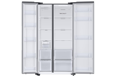 Samsung RS66A8101SL frigorifero Side by Side Serie 8000 Libera installazione con congelatore 652 L Classe E, Inox