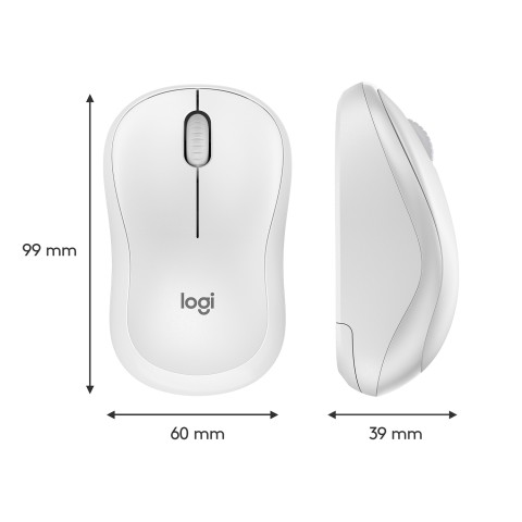 Logitech M220 mouse Ufficio Ambidestro RF Wireless Ottico 1000 DPI