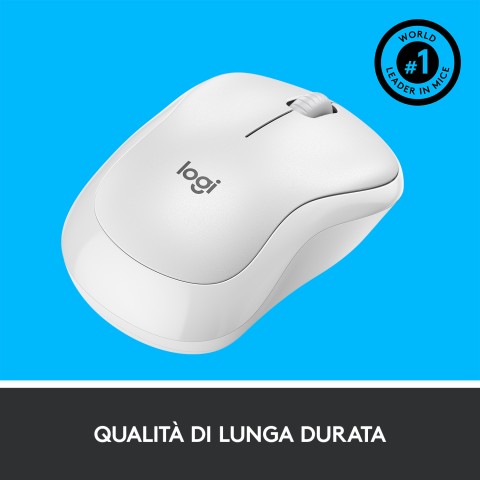 Logitech M220 mouse Ufficio Ambidestro RF Wireless Ottico 1000 DPI