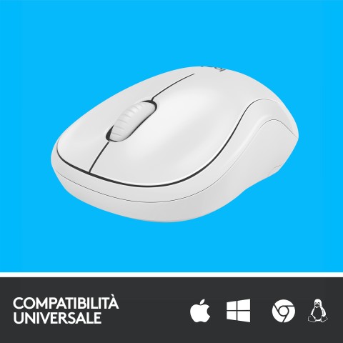 Logitech M220 mouse Ufficio Ambidestro RF Wireless Ottico 1000 DPI