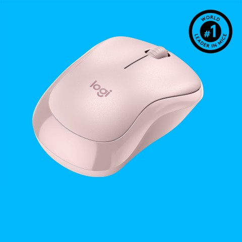 Logitech M220 SILENT Mouse Wireless, 2,4 GHz con Ricevitore USB, Tracciamento Ottico 1000 DPI, Durata Batteria di 18 Mesi, Ambidestro, Compatibile con PC, Mac, Laptop. Rosa