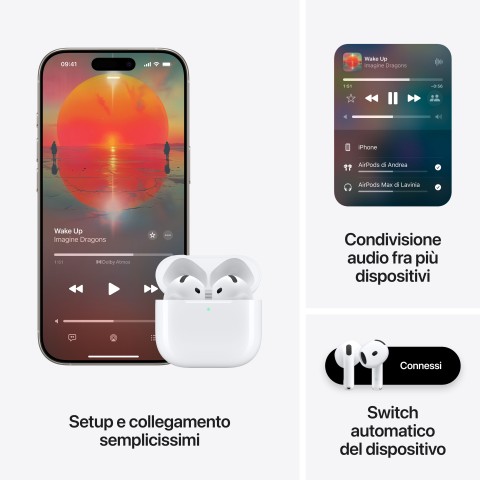 Apple AirPods (4th generation) AirPods 4 con Active Noise Cancellation