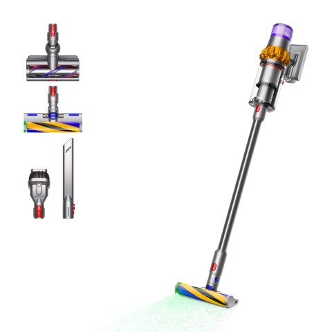 Dyson V15 Detect Absolute aspirapolvere senza filo Nichel, Giallo Senza sacchetto