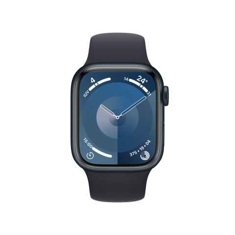 Apple Watch Series 9 GPS Cassa 41mm in Alluminio Mezzanotte con Cinturino Sport Mezzanotte - M/L