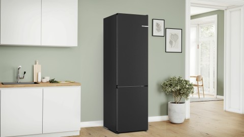 Bosch Serie 4 KGN392XCF frigorifero con congelatore Libera installazione 363 L C Nero