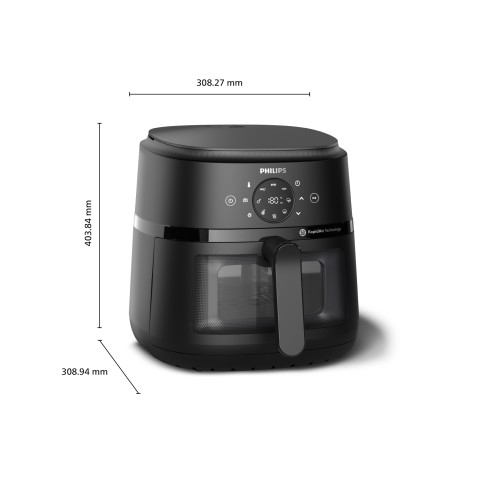 Philips 2000 series NA231/00 Airfryer 6.2 L, Friggitrice ad aria 13 in 1, App ricettario