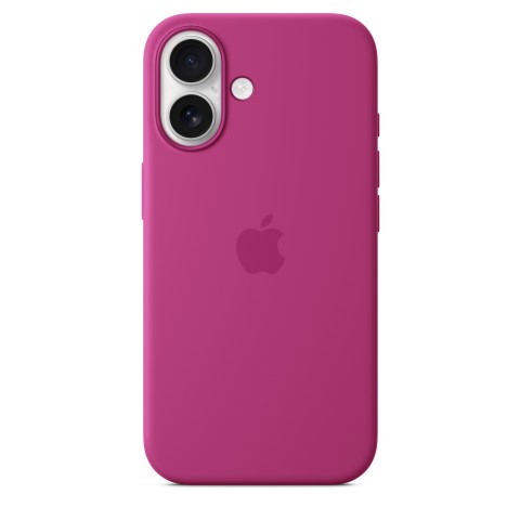 Apple Custodia MagSafe in silicone per iPhone 16 - Fucsia