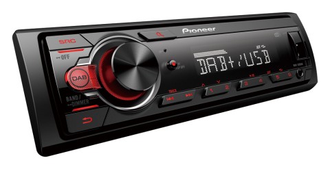 Pioneer MVH-130DAB Ricevitore multimediale per auto Nero, Rosso 200 W