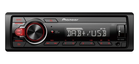 Pioneer MVH-130DAB Ricevitore multimediale per auto Nero, Rosso 200 W